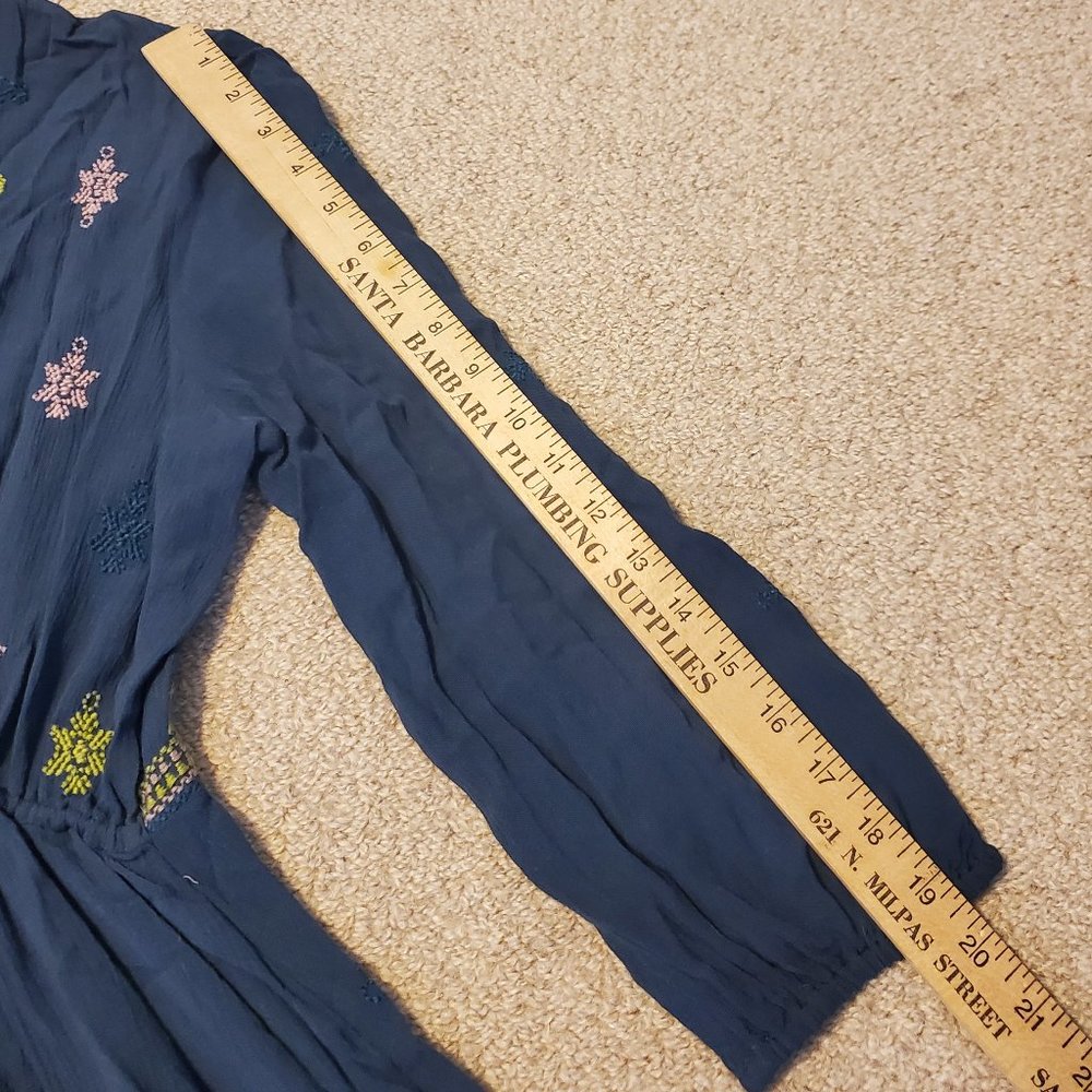 Free People Navy Floral Mini Dress - Picture 5 of 12